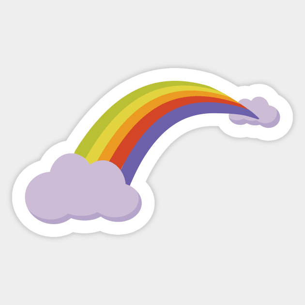 Retro Rainbow Sticker by Heyday Threads